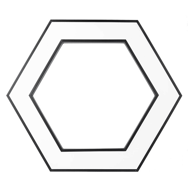 Подвесной светодиодный cветильник Geometria ЭРА Hexagon SPO-123-B-40K-045 45Вт 4000К черный Б0050555 фото 5