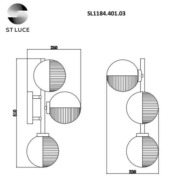 Бра ST Luce Todo SL1184.401.03 Фото № 2