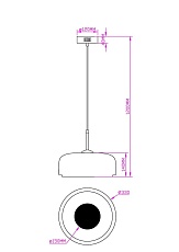 Подвесной светодиодный светильник MyFar Charlie MR2131-1PL 1