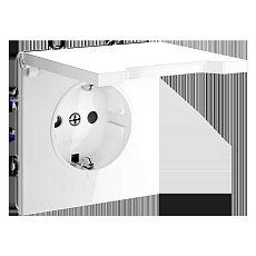 Розетка встраиваемая Voltum S70 с заземлением, защитными шторками и крышкой 16А, (белый глянцевый) VLS040301 4