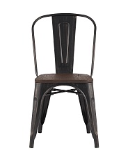 Барный стул Tolix черный/патина золото + темное дерево YD-H440B-W MS-01-1 5
