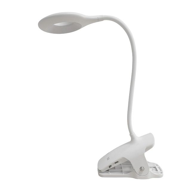 Настольная светодиодная лампа на прищепке Uniel ULM-D601 8W/3000-6000K/DIM White UL-00011094 фото 