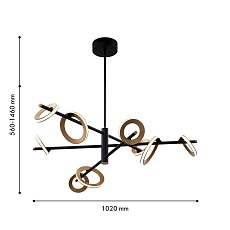 Подвесная светодиодная люстра Favourite Jongleur 4322-9P 1