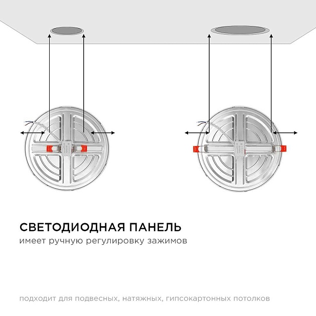 Встраиваемая светодиодная панель OGM LP-12 Фото № 7