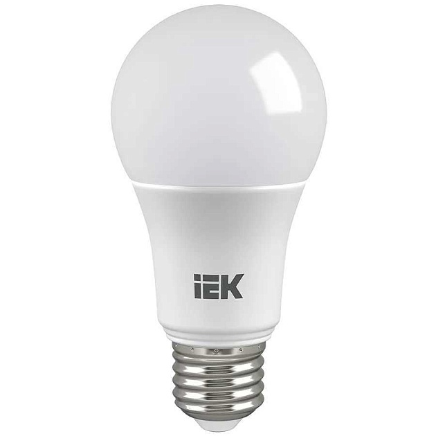 Лампа светодиодная IEK E27 12W 4000K матовая LLE-A60-12-12-24-40-E27 фото 3