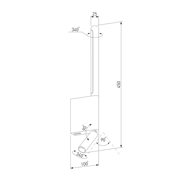 Бра Elektrostandard Sarca 40111/LED a066402 Фото № 2