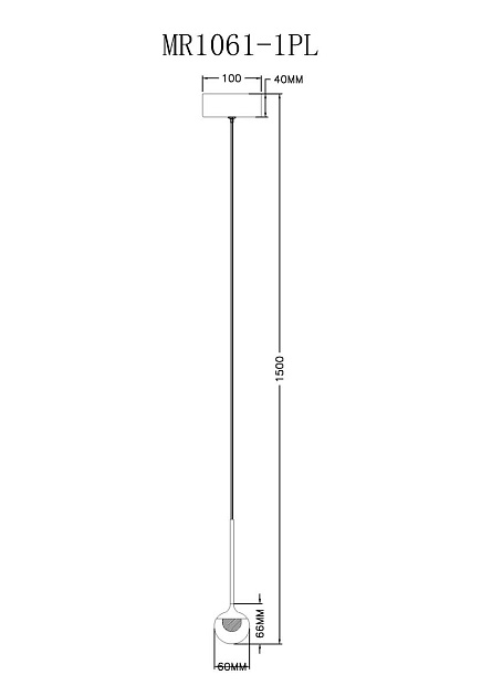 Подвесной светодиодный светильник MyFar Kollins MR1061-1PL фото 2