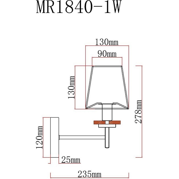 Бра MyFar Daniel MR1840-1W фото 2