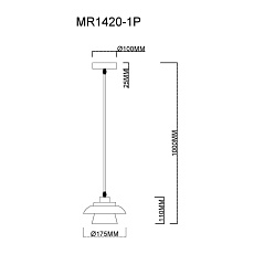 Подвесной светильник MyFar Renata MR1420-1P 1