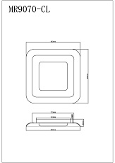 Потолочный светодиодный светильник MyFar Ceiling Sao MR9070-CL 1