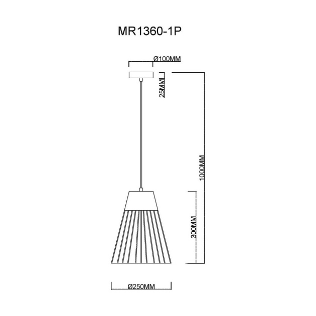 Подвесной светильник MyFar Hill MR1360-1P Фото № 2