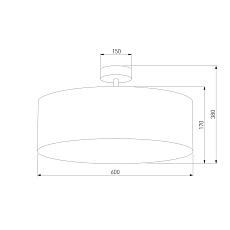 Потолочный светильник TK Lighting 4242 Rondo White 1