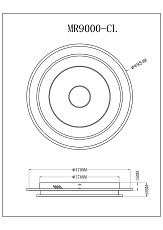 Потолочный светодиодный светильник MyFar Ceiling Button MR9000-CL 1