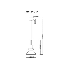 Подвесной светильник MyFar Kristina MR1351-1P 1