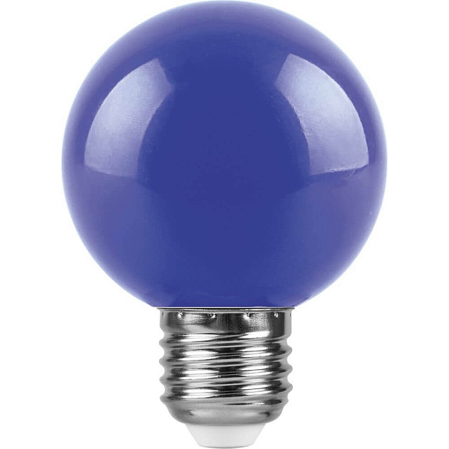 Лампа светодиодная Feron E27 3W синяя LB-37125906 фото 