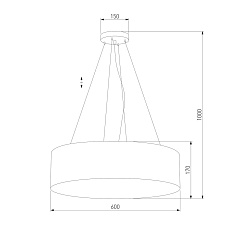 Подвесной светильник TK Lighting 4247 Rondo Black 1