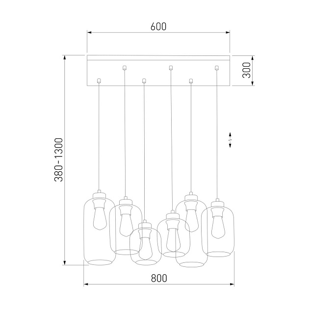 Подвесная люстра TK Lighting 3176 Marco Brown фото 2