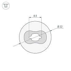 Профиль Arlight WPH-Flex-D22-360Deg-S8-5M White 045847 1