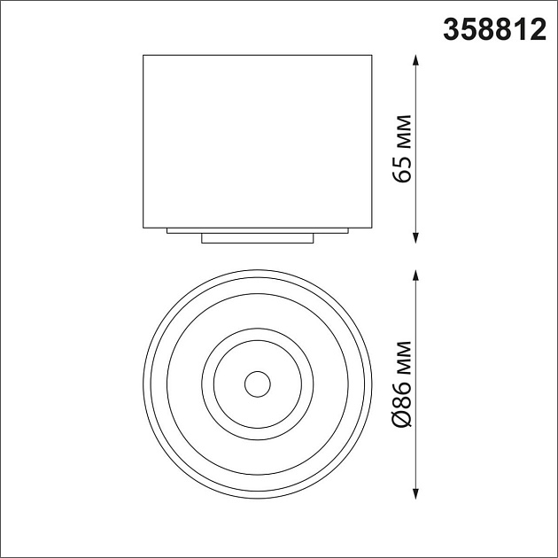 Потолочный светодиодный светильник Novotech Over Gesso 358812 Фото № 5