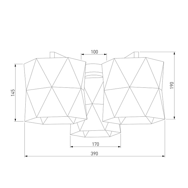 Потолочная люстра TK Lighting 1042 Siro Black Gold фото 2