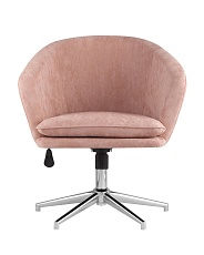Поворотное кресло Stool Group Харис регулируемое замша пыльно-розовый HARRIS HY-78 2