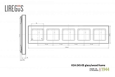 Рамка 5-постовая Liregus Epsilon сталь 28-2275 1