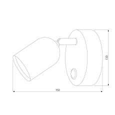 Спот TK Lighting 3278 Top Graphite 2