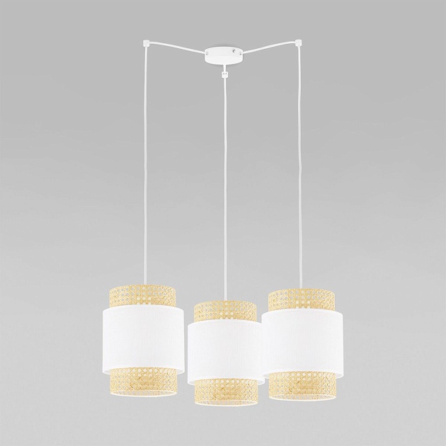 Подвесная люстра TK Lighting 6537 Boho White фото 