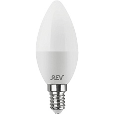 Лампа светодиодная REV C37 Е14 9W 2700K теплый свет свеча 32410 2 1