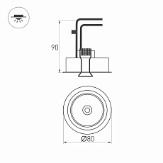 Встраиваемый светодиодный светильник Arlight CL-Simple-R78-9W Warm3000 028147 5