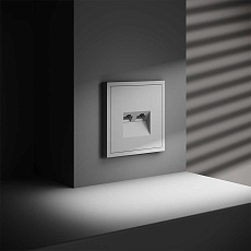 Розетка компьютерная встраиваемая Voltum S70 двойная RJ45+RJ45 кат.6, (белый матовый) VLS060202 2