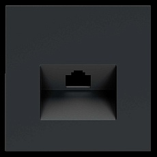 Накладка для розетки компьютерной RJ45 кат.6 S70 (графит) Voltum VLS001307 1