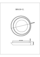 Потолочный светодиодный светильник MyFar Ceiling Phoebe MR9150-CL 1