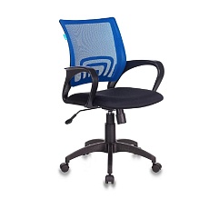 Офисное кресло Бюрократ CH-695N/BL/TW-11 спинка сетка синий TW-05 сиденье черный TW-11