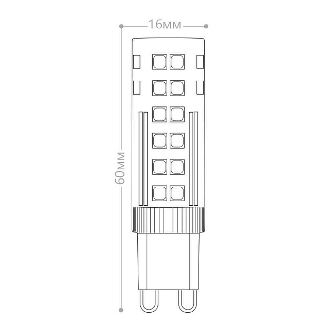 Лампа светодиодная Feron G9 7W 2700K прозрачная LB-433 25766 фото 2