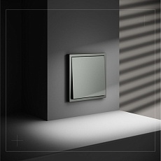 Выключатель встраиваемый Voltum S70 одноклавишный 10А, (титан) VLS010106 4