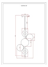 Подвесная люстра Moderli Molly V10795-5P 1