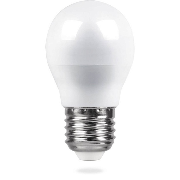 Лампа светодиодная Feron E27 5W 2700K Шар Матовая LB-38 25404 фото 2