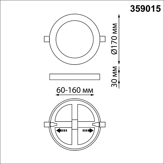 Встраиваемый светильник Novotech SPOT NT23 359015 Фото № 7