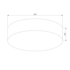 Потолочный светильник TK Lighting 1086 Rondo White 1