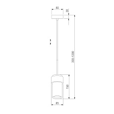 Подвесной светильник Eurosvet Pebble 50264/1 серый 4