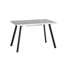 Кухонный стол Stool Group PLAIN 116-158х74 бетон/черный 80.581.01 8005