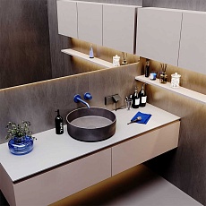 Розетка встраиваемая Voltum S70 с заземлением, защитными шторками и крышкой 16А, (титан) VLS040306 3