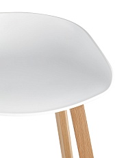 Барный стул Stool Group LIBRA белый деревян. ножки 8319 WHITE 4