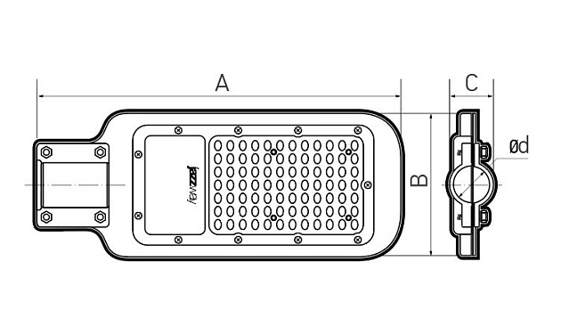 Уличный светодиодный консольный светильник Jazzway PSL 07 5041035 Фото № 2