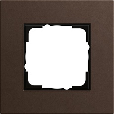 Рамка 1-постовая Gira Esprit Lenoleum-Multiplex коричневый 0211223