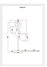 Настольная лампа Moderli Molly V10798-4T 1