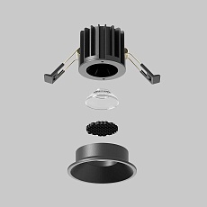 Встраиваемый светодиодный светильник Maytoni Round DL058-7W3K-B 3