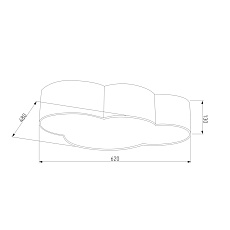 Потолочный светильник TK Lighting 1534 Cloud 1