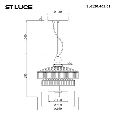 Подвесной светодиодный светильник ST Luce Oriental SL6122.313.01 1